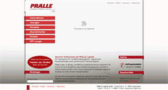 Desktop Screenshot of pralle-logistik.de