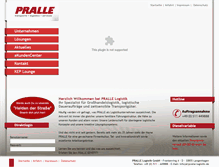 Tablet Screenshot of pralle-logistik.de